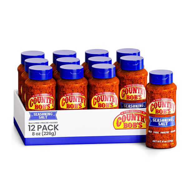 Country Bob's Seasoning Salt All Natural Season Salt for Dry Rub, Marinade, Cooking Salt