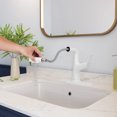 thumbnail image 4 of Single-Handle Pull-Out Sprayer Basin Faucet Deckplate included in Matte White, 4 of 8