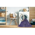 thumbnail image 2 of Ahgly Company Machine Washable Indoor Square Industrial Modern Purple Sage Bush Purple Area Rugs, 4' Square, 2 of 7