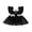 Black, variant on RUINIXCW Toddler Baby Girl Halloween Outfit Newborn Infant Baby Girls Witch Costume Summer Fall Romper Dress Flutter Sleeve Square Neck Tulle Dress