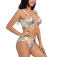 thumbnail image 2 of Rocae Butterfly for Bikini Set for Women Two Piece Sexy High Swimsuits Split Crossover Bikini XX-Large, 2 of 9