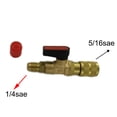 thumbnail image 2 of Valve d'Arrêt Réfrigérant Filetage Droit 1/2 ACME F X 1/4 SAE m pour Réfrigérant de Climatisation R32, 2 of 4