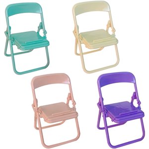 4Pcs Chaise pliable Cell Phone Stand Desktop Multifonction Mobile Phone Holder Lazy Phone Standing