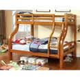 thumbnail image 5 of Furniture of America Gastrom Wood Twin over Full Bunk Bed in Oak, 5 of 8