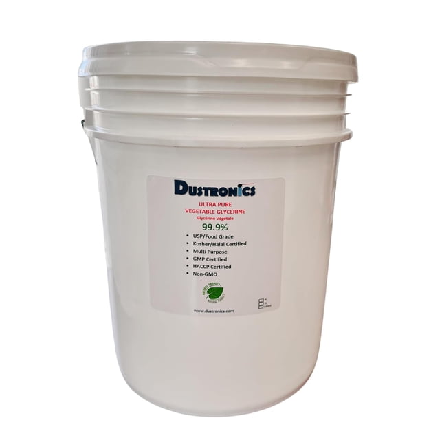 DUSTRONICS Glycérine Végétale Ultra Pure 99,9 % USP, 5 Gallons