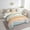 Pink Beige Blue, variant on YST Geometric Wave 7-Piece Black White Pink Comforter Set, King