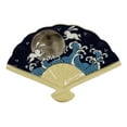 thumbnail image 4 of Ebros Set Of 4 Rabbits By Ocean Moon Waves Oriental Fan Shaped Sushi Plates, 4 of 5