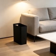 thumbnail image 4 of 10L Narrow Slim Trash Can for Kitchen Bedroom Bathroom, 5.2 Inch Wide Small Garbage Bin with Handle, Space-Saving Waste Basket for Tight Spaces, Black, 4 of 6