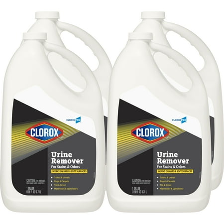 CloroxPro™ Clorox® Urine Remover for Stains and Odors Refill, 128 Ounces Each, Pack of 4 (31351)