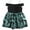 Black - blkteal, variant on Morgan & Co. Womens Floral Fit & Flare Dress, Black, Plus Size, 16W