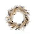 thumbnail image 4 of 28 inch Fall Fields Wreath with Blue Floral, Feathers and Pampas, Floral Home Décor, Indoor Decoration, Front Door Display - by Seasonal LLC, 4 of 4