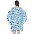 thumbnail image 4 of Moomaya WomensShortTunicKaftanCasual Kimono Mini Beach Dress Swimsuit Cover Up Dresses, 4 of 7