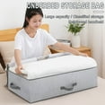 thumbnail image 6 of Folding Wardrobe Storage Box with Clear View Window, Zippered Organizer for Clothes Sweaters Pants, Under Bed and Closet Storage, Foldable Design for Home Organization, 6 of 9