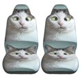 thumbnail image 2 of Fotbe Funny Cat Pattern Automotive Seat Covers for Cars Trucks and SUVs – Car Seat Covers for Front Seats,Protective Seat Covers,Vehicle Seat Covers, Set of 2, 2 of 9