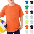 thumbnail image 2 of LRen Boys Rash Guard Short Sleeve Swim Shirt Kids UPF 50+ Quick Dry Rashguard Sun Protection Water T-Shirt, 2 of 4