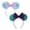 Mermaid, variant on 2PCS Mouse Ears Bow Headbands, Cartoon Glitter Bows Hairband for Girls & Women
