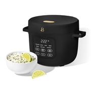 Beautiful 14-Cup Cooked, 6-Cups Uncooked Electric Rice and Grain Cooker, EverGood Non-Toxic Ceramic Nonstick Coating, Black Sesame by Drew Barrymore