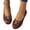Brown, variant on Flat Shoes for Women Breathable Hollow Wedge Heel Dress Flats Round Toe Slip-on Loafers Spring Summer Flat Shoe