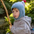 thumbnail image 2 of El conjunto de gorro y bufanda de gallo para niños, cálido y cómodo, con protección auditiva y a prueba de viento, es una opción ideal para proteger la cabeza., 2 of 2
