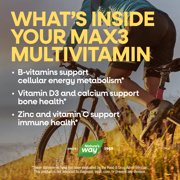 Nature’s Way Alive! Max3 Potency Multivitamin Tablets, No Iron, Energy Metabolism Support*, 90 Count