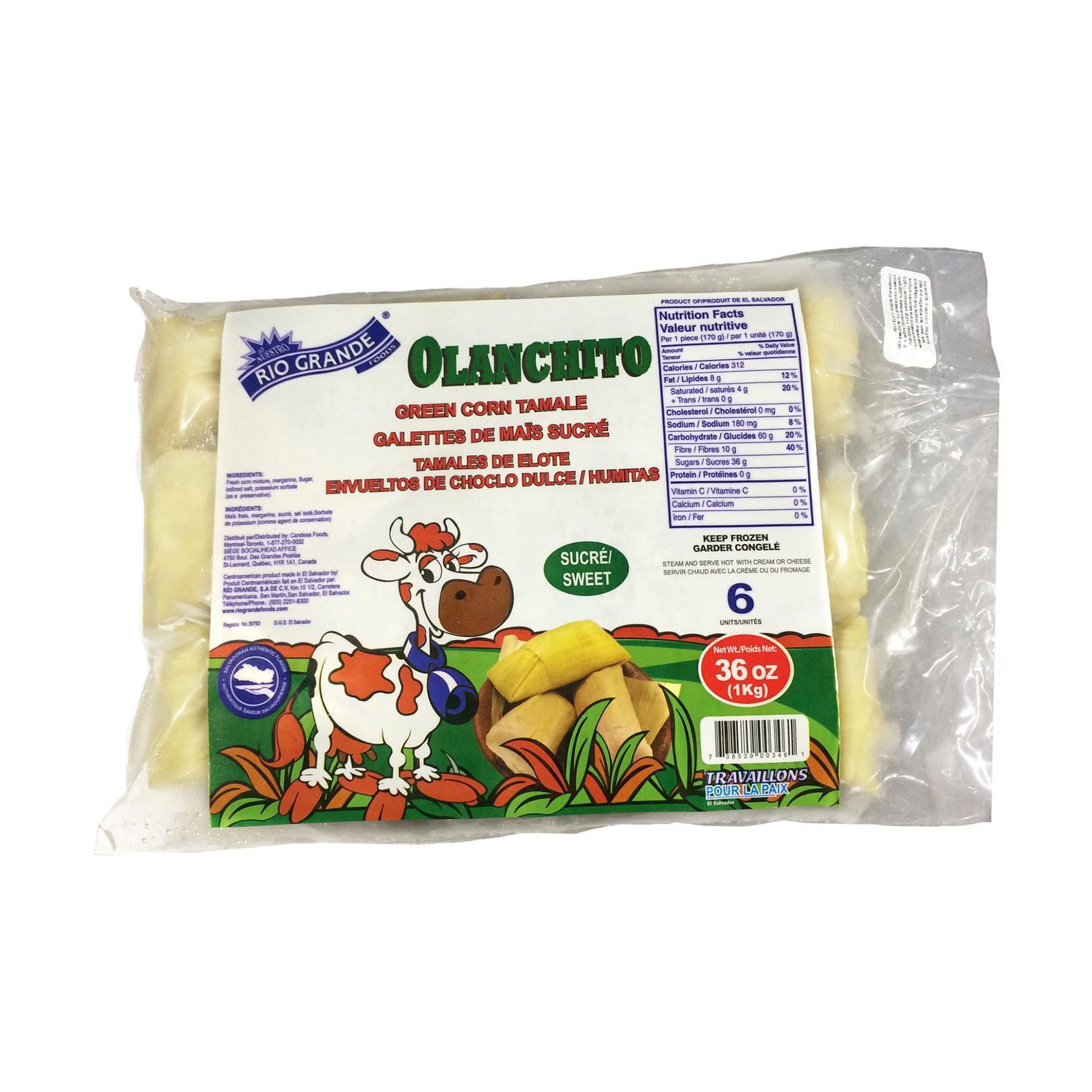 Rio Grande Olanchito green corn tamale