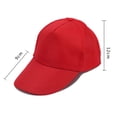 thumbnail image 2 of Unisex Solid Color Baseball Cap, Classic Polyester Adjustable Snapback Hat for Daily Casual Wear, Outdoor Sun Protection, and Street Style Fashion Orange, 2 of 4