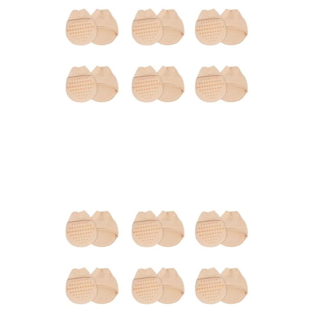 Calcetines cortos de silicona antideslizantes para mujer Minnieouse 6 pares Color de piel 2Conjunto