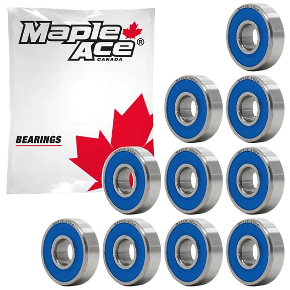 MAPLE ACE 608-2RS Ball Bearing Premium Rubber Sealed 8x22x7 mm, 608 2RS