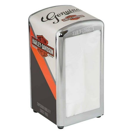 Tower Napkin Dispenser - Harley-Davidson Nostalgic Bar & Shield Vintage Napkin Dispenser HDL-18568, Harley Davidson