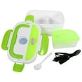 thumbnail image 2 of Portable Car Use Electric Heating Lunch Box Storage Container Food Dinner Warm Heater Green, 2 of 4