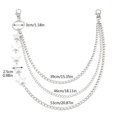 thumbnail image 3 of Fashion Wallet Chain with Star Pendant Female Waist Chain Eye-Catching Pants Chain Pendant Chain 2000s Pants Charm, 3 of 4
