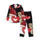 thumbnail image 1 of Balery Love Gnomes Pijama para Hombre de Dos Piezas con Manga Larga, Conjunto de Dormir y Descanso Suave con Bolsillos-Large, 1 of 7