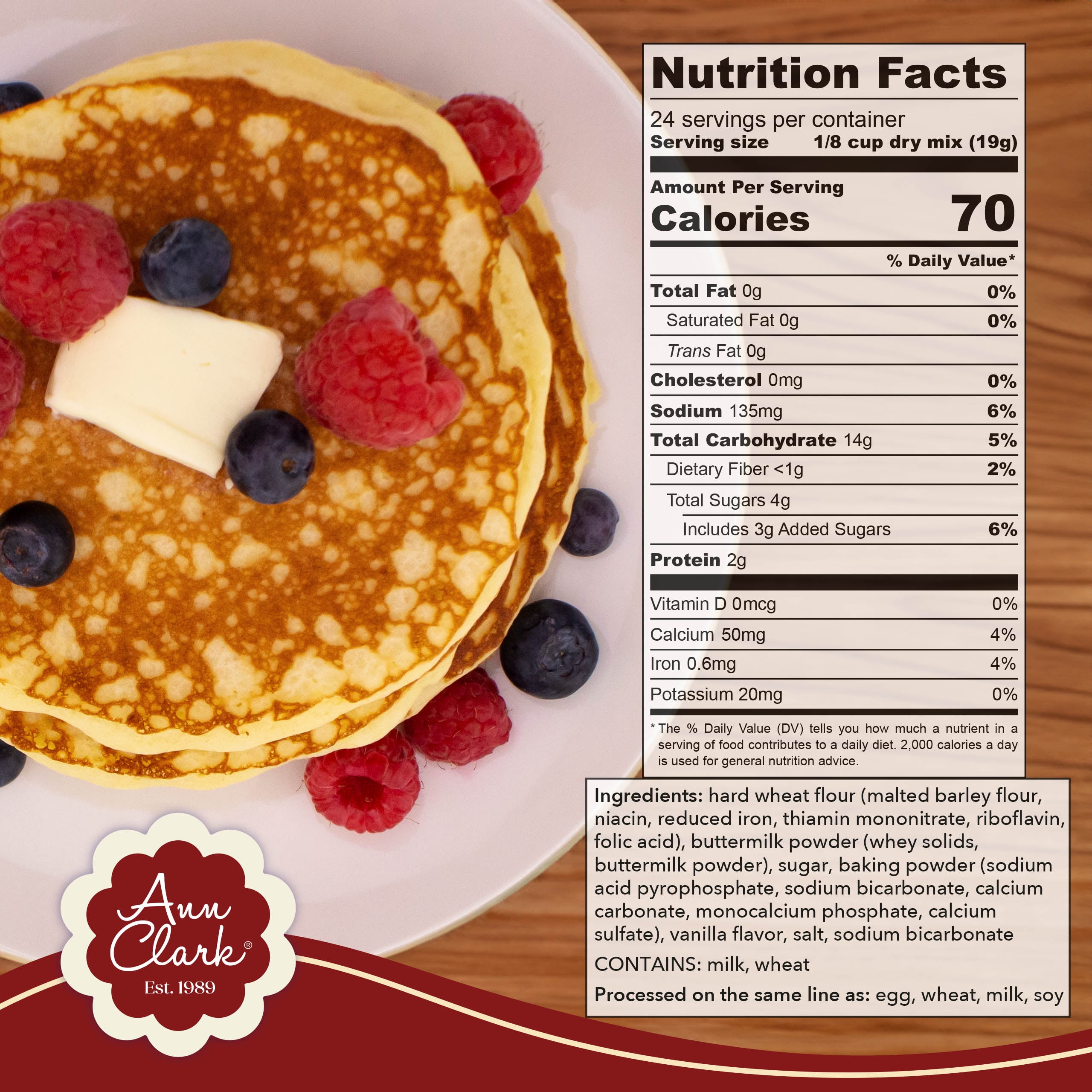 Ann Clark Buttermilk Pancake Mix, 16 oz (2 Pack)