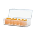 thumbnail image 3 of TISHITA Trading Card Storage Box Card Deck Box Clear Hobbies Collection Practical Protection Sturdy Desktop Storage Case Organization 7 partition, 3 of 8