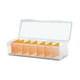 thumbnail image 3 of Caja organizadora de plástico transparente para guardar barajas de cartas con divisor. 7 particiones, 3 of 8