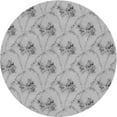 thumbnail image 1 of Ahgly Company Indoor Round Patterned Platinum Silver Gray Area Rugs, 6' Round, 1 of 1