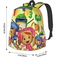 thumbnail image 4 of Backpacks Team Anime Umizoomi Adjustable Laptop Backpack Double Shoulder Bag for Women Men Climbing Shopping Work, 4 of 8