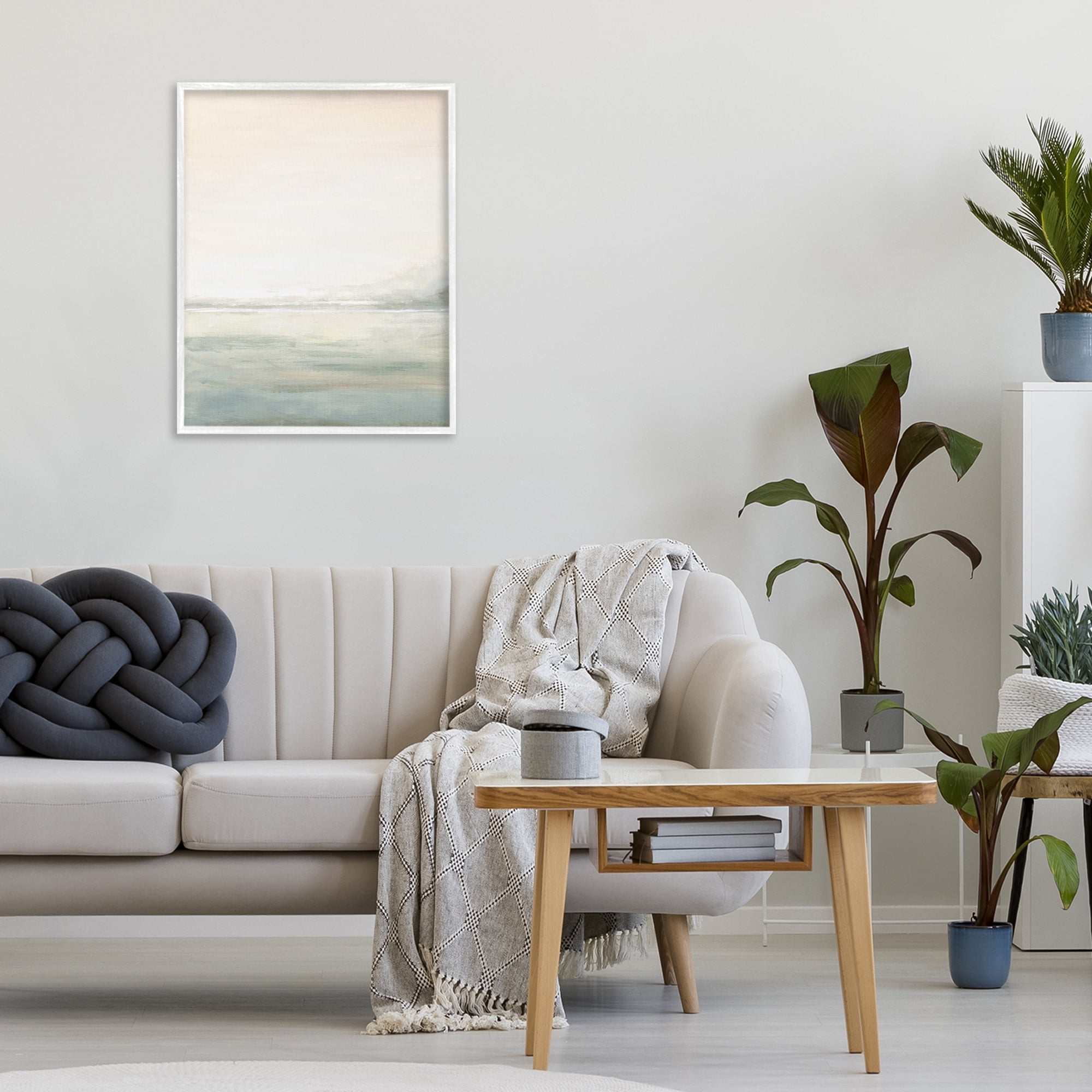 Stupell Industries Light Fog Atmosphere White Framed Giclee Art, design by Patricia Pinto