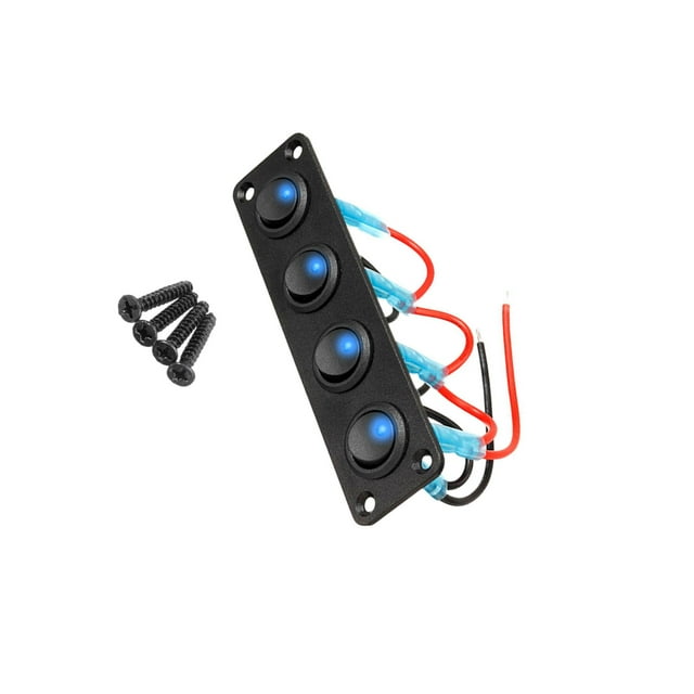 fastboy Rocker Switch Panel for Marine Rocker C Button Toggle Panel Switch Control Style D