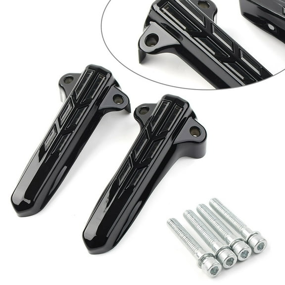 BFY Front Lower Fork Leg Cover LED Smoke Light Fit Harley FLHR FLHX FLHTK 2014-2020