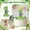 A001- Style A, variant on Number 2 Candle, Green Birthday Decorations, Mallard Duck Decor, Birthday Cake Candle, Wild & Two Birthday, Grass Texture, 5 in Tall, 1 Pc