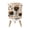 Color 4, variant on Small Trash Can with Lid Bison Wildlife Watercolor Seamless Prairie Grass Rocks Earth Tone 1.8 Gallon Dog Proof Trash Can Round Garbage Can Waste Bin Wastebasket for Bathroom Bedroom Living Room