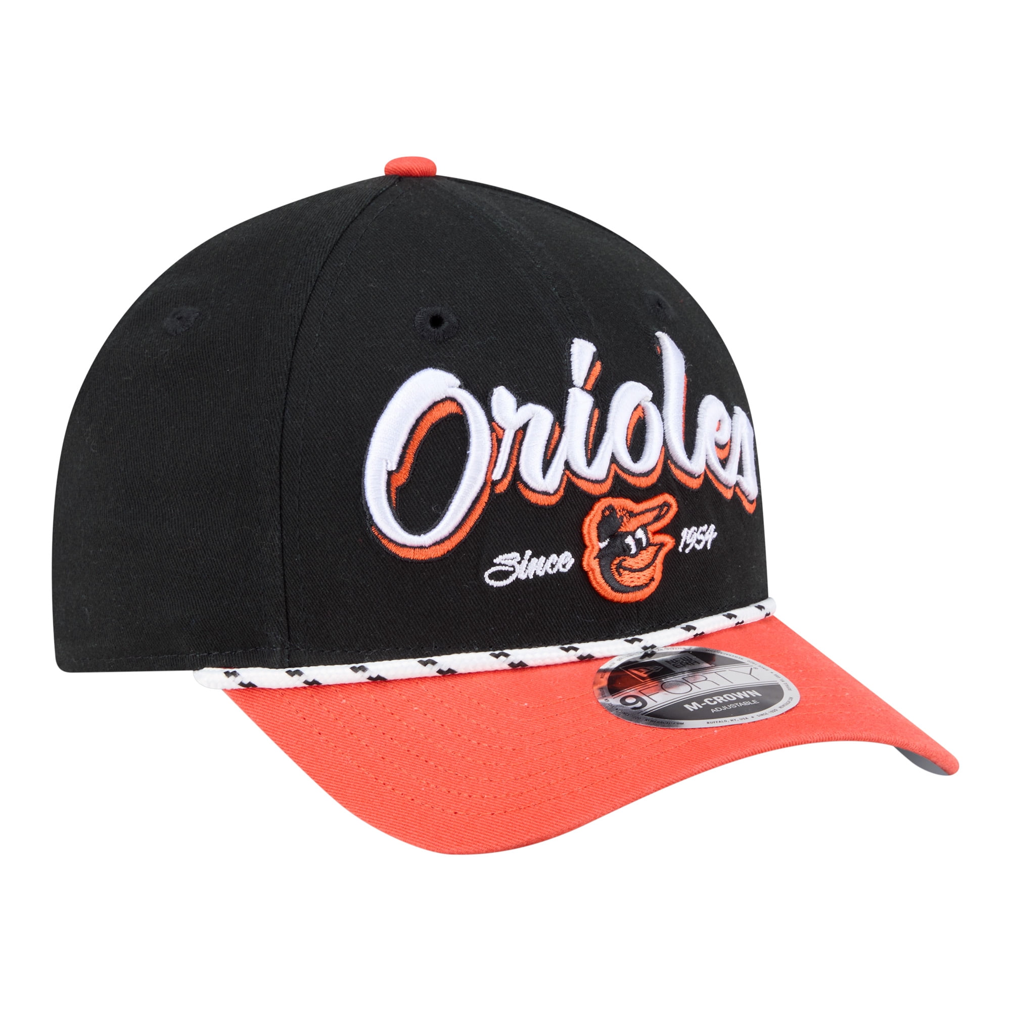 Men's New Era Black/Orange Baltimore Orioles Team Loyal 9FORTY M-Crown Adjustable Hat