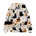 thumbnail image 4 of EnJoCho Girls Pullover Sweatshirt - Halloween Ghos𝗍 Pumpkin Print Hoodie for Toddler Girl Little Girls Teen Girls, Long Sleeve Casual Hooded Top for Fall Winter School Holiday Outfit, 4 of 5