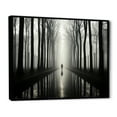 thumbnail image 2 of Designart "Silence Photography: Black And White Forest" Forest Floater Framed Wall Art Prints, 2 of 5