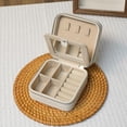 thumbnail image 2 of LICEWO Modern PU Jewelry Organiser With Protective Felt Layers And Spacious Sections For Necklace Earrings Storage Box, 2 of 13