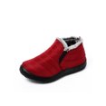 thumbnail image 1 of LUXUR Bottines Unisexes à Enfiler, Doublure en Peluche, Chaussures Confortables et Respirantes pour l'Hiver, Bottines pour Femmes Rouges 8 (m), 1 of 3