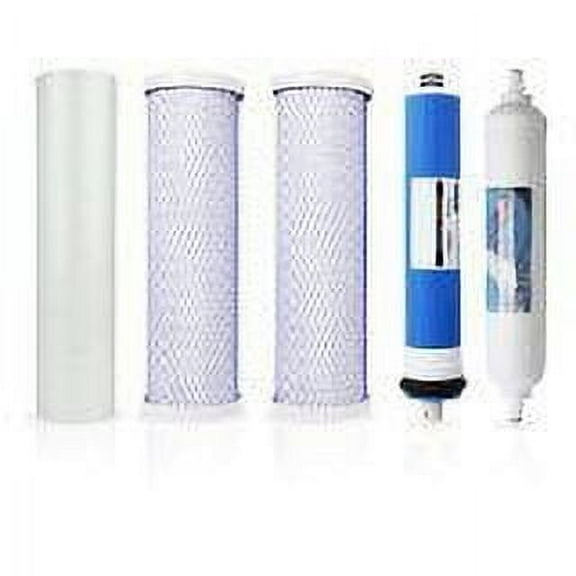 Compatible to APEC Water Systems FILTER-MAX-ES50 50 GPD Essence 5 Stage High Capacity Filter Set by CFS