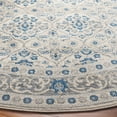 thumbnail image 3 of SAFAVIEH Brentwood Gillian Floral Area Rug, Ivory/Blue, 6'7" x 6'7" Round, 3 of 11