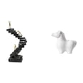 thumbnail image 1 of Estatua de escalera,Estatua de escalera de libros para trepar,decoración artística,Escultura de escaleras de libros Figura de pensador abstracto,Estatua de caballo,Estatua de caballo para, 1 of 8